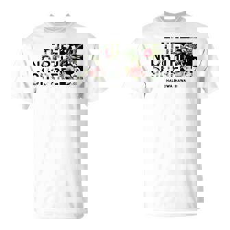 ハワイ ヴィンテージスタイル ノースショア ハレイワ ヤシの木 長袖tシャツ Tシャツ - Kawaiitshirt