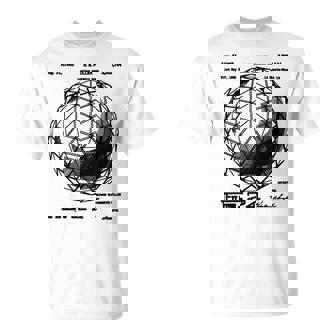 バックミンスター フラー 測地線 特許 科学 工学 数学 Tシャツ - Kawaiitshirt