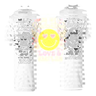 バレンタイン スマイルフェイス ハート 翼 かわいい 愛 チョコレート Tシャツ - Kawaiitshirt