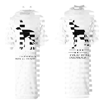 ファラオハウンド ブラック シルエット Tシャツ - Kawaiitshirt