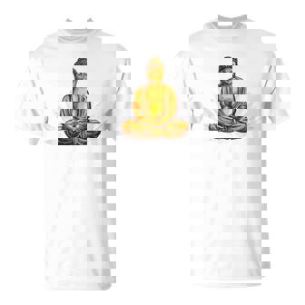 ブッダ 国際ヨガデー バックプリント Tシャツ - Kawaiitshirt