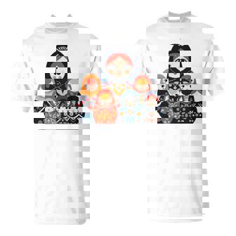 マトリョーシカ ロシア人形 入れ子人形 マトリョーシカ 長袖tシャツ Tシャツ - Kawaiitshirt
