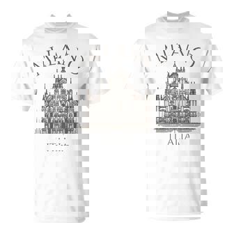 ミラノ イタリア ドゥオーモ 大聖堂 建築 イタリア Tシャツ - Kawaiitshirt