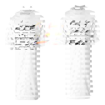 ヴィンテージ フライフィッシングルアー カラーtシャツ Tシャツ - Kawaiitshirt