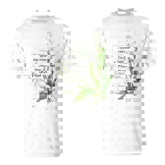 水彩 スズラン キリスト教の祈り Tシャツ - Kawaiitshirt