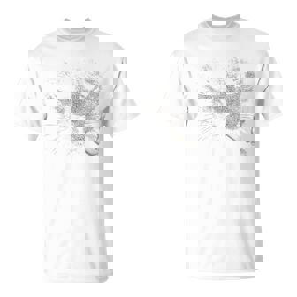 煙草の肖像画と猫ノワール猫 Tシャツ - Kawaiitshirt