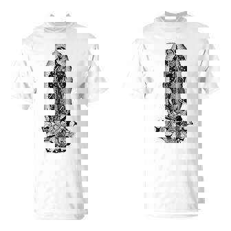 聖母デグアダルーペ サンマリア バックプリント クリスチャン Tシャツ - Kawaiitshirt