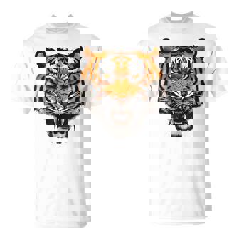 虎の肖像画 虎の恋人 野生動物 森の恋人 Tシャツ - Kawaiitshirt