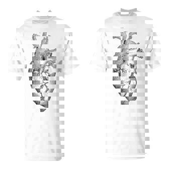 解剖学的に正しい人間の心臓tem Aorta Cardio Tシャツ - Kawaiitshirt