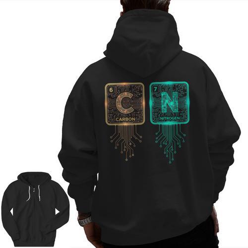 6 7 Science Chemistry Teacher Periodic Table Meme Men Zip Up Hoodie Back Print - teacherstshirts.com AU