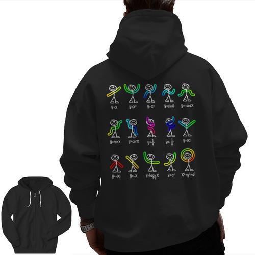 Algebra Dance Function Math Teacher Geek Idea Men Zip Up Hoodie Back Print - teacherstshirts.com UK