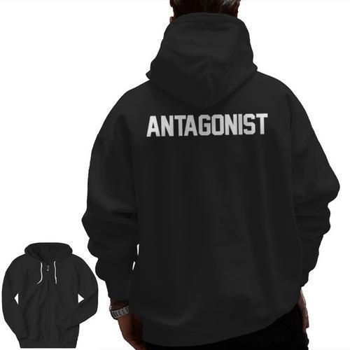 Antagonist English Literature Teacher Costume T Shirt Men Zip Up Hoodie Back Print - teacherstshirts.com UK