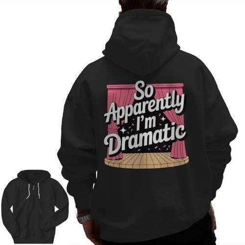 Best Theatre Art For Men Women Musical Drama Teacher Theater Men Zip Up Hoodie Back Print - teacherstshirts.com AU