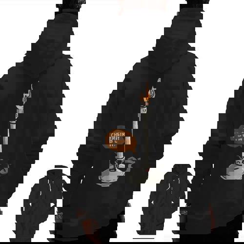 Chemistry Burner Science Lover Biology Chemistry Teacher Men Zip Up Hoodie Back Print - teacherstshirts.com