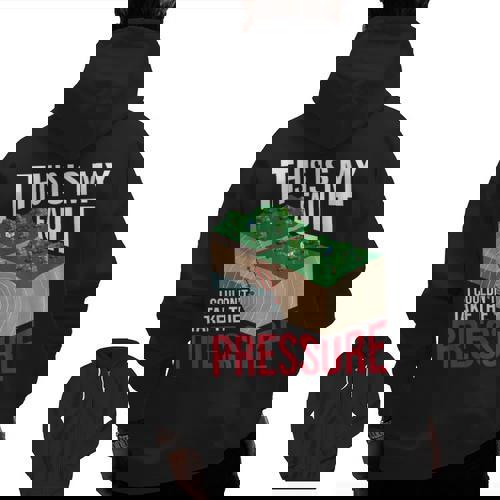 Couldn&#x27;t Take The Pressure Geology Earth Science Teacher Men Zip Up Hoodie Back Print - teacherstshirts.com