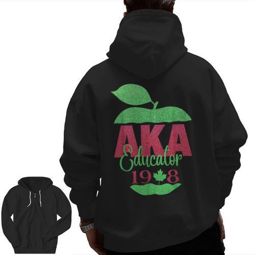 Cute Pretty Educators & Teacher Aka Educator Men Zip Up Hoodie Back Print - teacherstshirts.com AU
