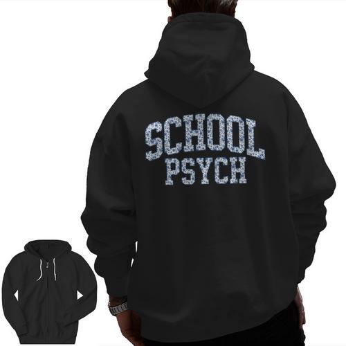 Cute Wildflower School Psych Teacher School Psychologist Men Zip Up Hoodie Back Print - teacherstshirts.com AU