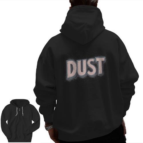 Dust Bunny Halloween Pun Costume Easy Lazy Teacher Men Zip Up Hoodie Back Print - teacherstshirts.com UK
