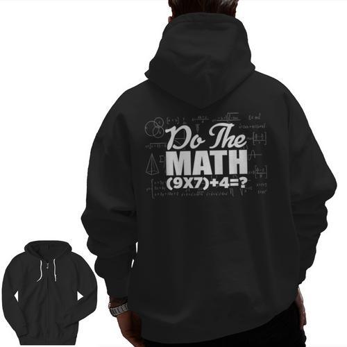 Do The Math 67 Meme Six Seven Men Women Teacher Men Zip Up Hoodie Back Print - teacherstshirts.com CA