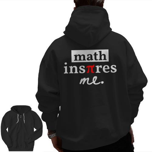 Math Inspires Me Spelled With Pi Day Teacher Men Zip Up Hoodie Back Print - teacherstshirts.com