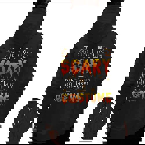 This Is My Scary Math Teacher Costume Halloween Men Zip Up Hoodie Back Print - teacherstshirts.com