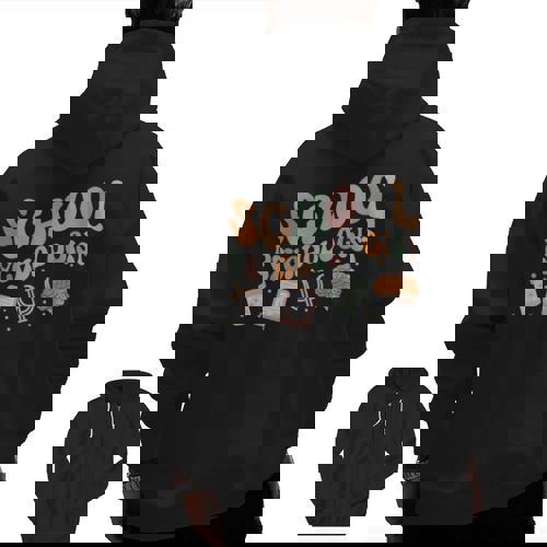 School Psychologist Teacher Psychology School Psychologist Men Zip Up Hoodie Back Print - teacherstshirts.com