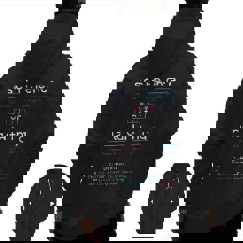 Science Of Reading Morphology Syllable Intervention Teacher Men Zip Up Hoodie Back Print - teacherstshirts.com