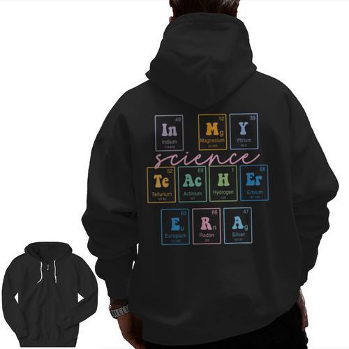 In My Science Teacher Era Science Teacher Men Zip Up Hoodie Back Print - teacherstshirts.com DE