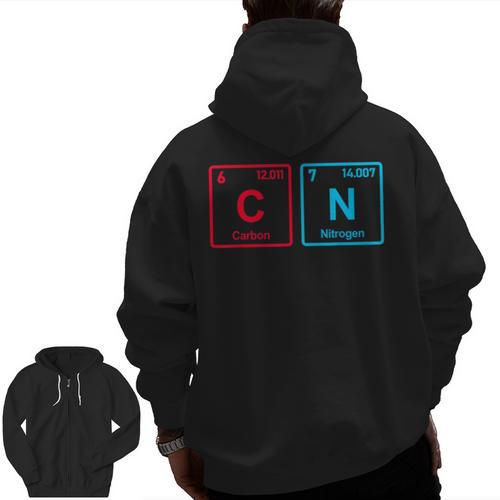Six Seven Meme 6 7 Science Teacher 6-7 Periodic Table Men Zip Up Hoodie Back Print - teacherstshirts.com UK
