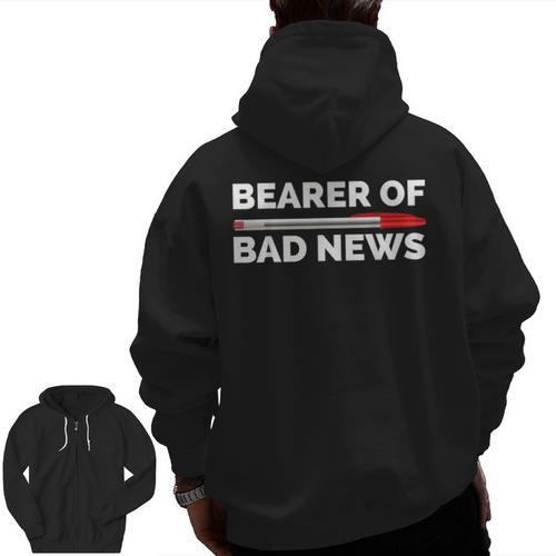 Teacher Red Pen Grading Exam Marking School Men Zip Up Hoodie Back Print - teacherstshirts.com