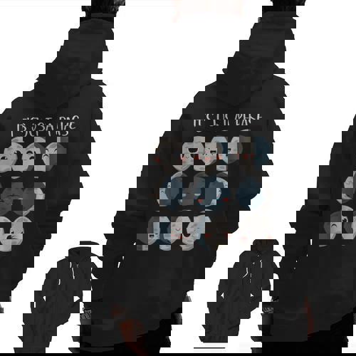 Women Science Teacher Moon Phases Scientist Back To School Men Zip Up Hoodie Back Print - teacherstshirts.com