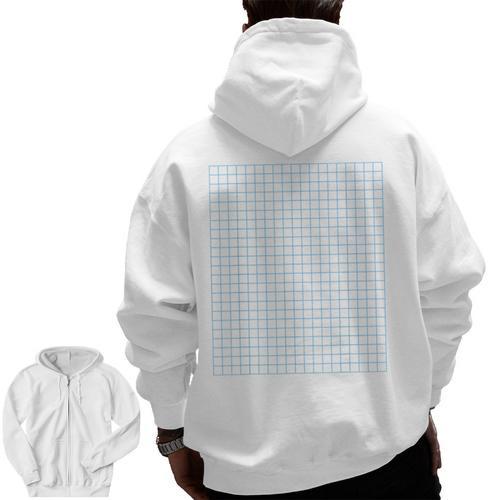 Graph Paper Engineer Architecture Math Teacher Costume Men Zip Up Hoodie Back Print - teacherstshirts.com UK