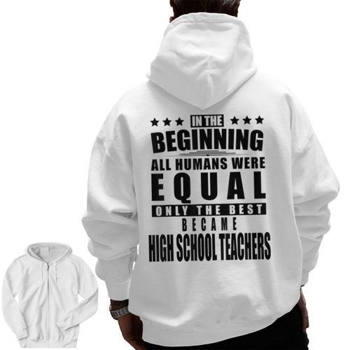 High School Teacher Personalized Men Zip Up Hoodie Back Print - teacherstshirts.com