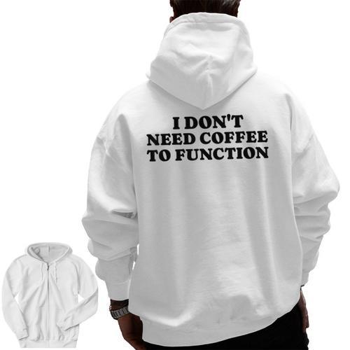Lie Teacher Coffee Saying Humor School Women's Men Zip Up Hoodie Back Print - teacherstshirts.com