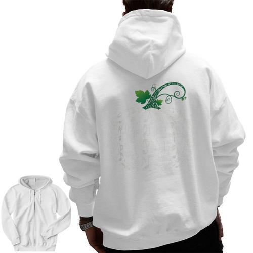 Music Notes Pumpkin Fall Music Teacher Men Zip Up Hoodie Back Print - teacherstshirts.com DE