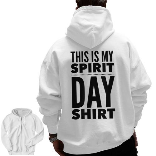 School Teacher Spirit Day Costume For Men Women Men Zip Up Hoodie Back Print - teacherstshirts.com