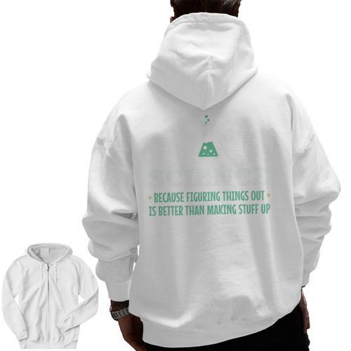 Science Because Figuring Things Out Better Student Teacher Men Zip Up Hoodie Back Print - teacherstshirts.com AU