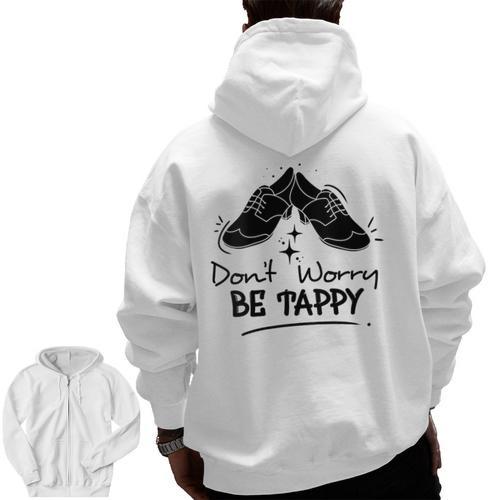 Tap Dancer Tap Dancing Shoes Tap Dance Teacher Men Zip Up Hoodie Back Print - teacherstshirts.com