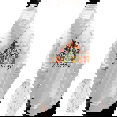 Test Day Teacher Shirt You Can Do Hard Things Women Kids Men Zip Up Hoodie Back Print - teacherstshirts.com