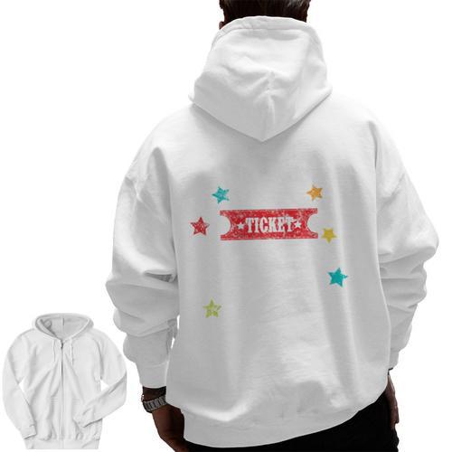 Vintage Teachers And Students Book Reading Adventure Men Zip Up Hoodie Back Print - teacherstshirts.com UK