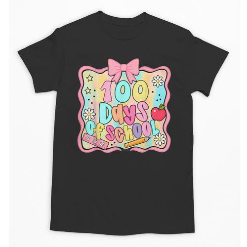 100 Days Of School Preppy 100th Day Of School Teacher Kids Unisex T-Shirt - teacherstshirts.com UK