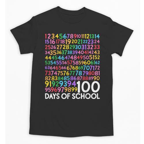 100th Day Of School Teacher Kids 100 Days Math Numbers Unisex T-Shirt - teacherstshirts.com CA