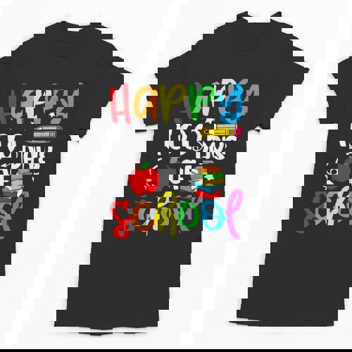 100th Day Of School Teachers Kids Girls Child Happy 100 Days Unisex T-Shirt - teacherstshirts.com