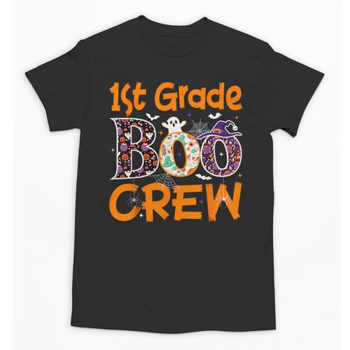 1st Grade Boo Crew First Grade Halloween Teacher Unisex T-Shirt - teacherstshirts.com AU