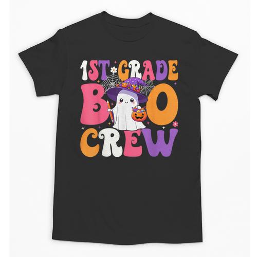 1st Grade Boo Crew Halloween First Grade Halloween Teacher Unisex T-Shirt - teacherstshirts.com AU
