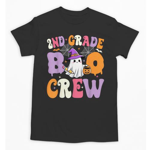 2nd Grade Boo Crew Spooky Second Grade Halloween Teacher Unisex T-Shirt - teacherstshirts.com DE