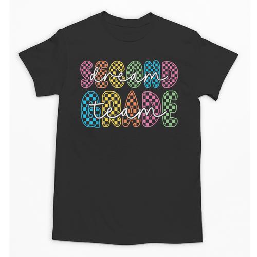 2nd Second Grade Dream Team Teacher First Day Back To School Unisex T-Shirt - teacherstshirts.com UK