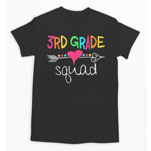 3rd Grade Squad Third Teacher Student Team Back To School Unisex T-Shirt - teacherstshirts.com