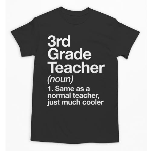 3rd Grade Teacher Definition Back To School First Day Unisex T-Shirt - teacherstshirts.com AU