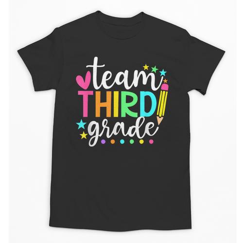 3rd Grade Team Pencil Teacher Student Back To School Girls Unisex T-Shirt - teacherstshirts.com AU